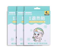 Topwon Cool Patch pour l'inconfort de la fièvre des enfants, coussinets rafraîchissants pour soulager les maux de tête 12 feuilles