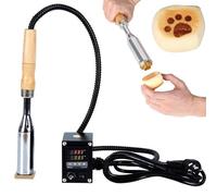 TOPWOOZU Fer à marquer électrique, tampon à bois personnalisé, machine à gaufrer avec tampon en métal pour bois, cuir, papier, température réglable 400 ℃