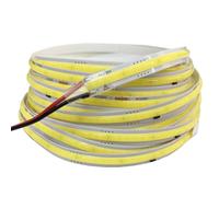 TOPXCDZ 220 V COB LED Bande D'éclairage Flexible Intelligent Bande Lumière IC Aucun Pilote Besoin Haute Luminosité 296 LED Éclairage Linéaire RA90 Blanc Chaud (Blanc 6000K, 3M)