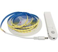 TOPXCDZ Bande LED avec détecteur de mouvement, adhésive 1M 2M 3M 4M 5M - Bande LED par batterie avec marche/arrêt automatique et minuterie pour chambre, escalier, salle de bain, cuisine