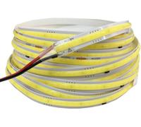 TOPXCDZ Bande LED COB 220V, Flexible, Haute Luminosité, 296 LED, Éclairage Linéaire Intelligent, Sans Pilote, Blanc Chaud (6000K-WHITE, 5M)