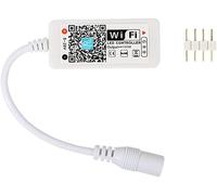 TOPXCDZ Contrôleur intelligent sans fil WiFi 4 broches RVB LED compatible avec Alexa Google Home IFTTT, fonctionne avec les systèmes Android, iOS