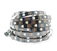 TOPXCDZ SK6812 RGBW RGBWW Bande lumineuse LED 4 en 1 similaire WS2812B 1 m 5 m 30 60 144 LED individuelles adressables IP30 65 67 5 V (5 m 30 LED/M, circuit imprimé noir IP30 RGBWW)