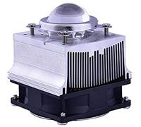 TOPXCDZ Ventilateur de refroidissement en aluminium 50 W 100 W 200 W + lentille 44 mm 60 degrés 90 degrés 120 degrés pour puce LED 50 W 100 W 200 W (dissipateur thermique 20-100 W, 60 °)