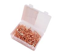 Topyond 250 pcs Clous de Fer à Cheval plaqué cuivre pour équipement équestre et Fournitures de maréchal-ferrant, Clou de Sabot, Clous de Chaussure de Cheval, Clous de Fer à Cheval en (45 mm E3)