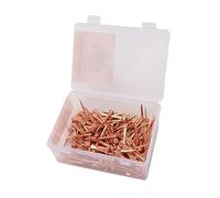 Topyond 250 pcs Clous de Fer à Cheval plaqué cuivre pour équipement équestre et Fournitures de maréchal-ferrant, Clou de Sabot, Clous de Chaussure de Cheval, Clous de Fer à Cheval en (51 mm E5)