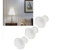 Topyond Abat-Jour en Tissu à Clip E14, 3 Pièces, Abat-Jour De Lustre Blanc D'intérieur pour Bougie Murale, Couvercle D'éclairage Décoratif Blanc
