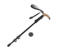 Topyond Bâton De Randonnée Télescopique Ultraléger Et Réglable en Fiber De Carbone, équipement De Randonnée en Plein Air(Noir)