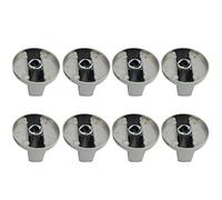 Topyond Bouton,Bouton Plaque De Cuisson,Interrupteur Rotatif De Cuisinière À Gaz en Métal De 8 Pièces De 6mm, Remplacements De Boutons De Four, Remplacement De Bouton De Cuisinière Durable