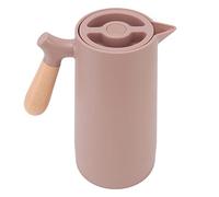 Topyond Carafe à Café Thermique 1 L, Cafetière Isolante Portable, Distributeur De Boissons élégant avec Poignée en Bois pour Garder Au Chaud(Café)