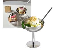 Topyond Coupes À Glace,Acier Inoxydable,10x11x6.8cm,Bols À Crème Glacée,Coupes À Dessert Bol À Dessert,Pour Crème Glacée, Dessert, Fruits, Apéritif, Pudding