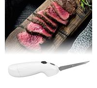 Topyond Couteau électrique à Découper sans Fil en Acier Inoxydable, pour Trancher la Viande, Couteau à Steak Portable pour la Maison, Le Restaurant, Le Pique-Nique