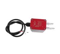 Topyond Émetteurs de pression, émetteur de pression du vent Capteur micro-différentiel rouge, émetteur de pression pour la mine de charbon de la chaudière DC24V0 100PA (0-500PA)