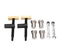 Topyond Ensemble de clips de bureau réglables pour le travail du bois - Établi à serrage rapide en acier inoxydable et en laiton, fixation rapide pour trous de 20 mm, flexible et (20mm)