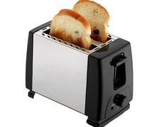 Topyond Grille-Pain Noir à 2 Tranches Extra Larges, Machine à Sandwich Entièrement Automatique, Petit Grille-Pain à 2 Tranches, Appareil pour Petit-déjeuner, Appareils Ménagers, UE 220 V