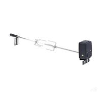 Topyond Kit de rôtisserie Universel pour Barbecue, rôtisserie électrique rotative Automatique, 4 fourchettes à Viande, capacité de Charge de 15 kg, pour Jardin et extérieur
