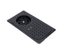 Topyond Lave-gobelets et pichets, lave-gobelets automatique, évier de comptoir, rinçage haute pression en acier inoxydable pour cuisine, hôtel, café, restaurant (Black)