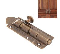 Topyond Loquet De Porte Antirouille, Serrures De Porte, Boucle De Boulon en Baril, en Laiton De Haute Dureté, Loquet De Porte Coulissante Antique pour Fenêtre, Meubles De Placard