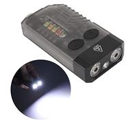 Topyond Mini Lampe De Poche Compacte Et Portable Rechargeable, Buzzer, Alarme, Porte-clés, pour Camping, Randonnée, Extérieur, Violet, 365 Nm