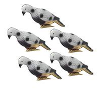Topyond Paquet De 5 Cibles D'imitation d'oiseaux Réalistes,Cible en Mousse Haute Densité,Adaptée à la Chasse Et Au Tir en Plein Air Et à la Décoration Intérieure