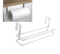 Topyond Porte-Serviettes en Papier, Cuisine en Acier Inoxydable sur Porte Rouleau Porte-Papier Porte-Serviettes en Papier Cintre pour Salle De Bain Et Cuisine, Argent