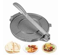 Topyond Presse à Tortilla,Fonte Résistante,20 Cm,Presse à Tortilla En Fonte,Machine à Tortilla Pour Les Crêpes, Les Tartes, Les Rotis, Les Raviolis