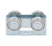 Topyond Rouleaux d'assemblage de chariot à 4 roues, porte coulissante de rideau à rouleaux de poutre de roue tirant le levage pour palan électrique