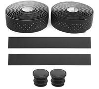 Topyond Ruban de guidon de vélo, 1 paire de ruban de guidon pour vélos de route avec texture antidérapante, ruban de guidon pour vélo, accessoire de cyclisme (noir) (Noir et blanc)