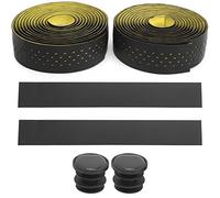 Topyond Ruban de guidon de vélo, 1 paire de ruban de guidon pour vélos de route avec texture antidérapante, ruban de guidon pour vélo, accessoire de cyclisme (noir) (Noir Jaune)