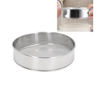 Topyond Tamis Farine,Tamis À Farine Pour La Cuisson,Tamis À Maille Fine,Tamis Rond 80 Mesh,Filtre Plaqué Argent De Grande Taille,Passoire Inox À Revêtement Antiadhésif