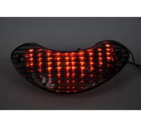 Topzone lighting Feu arrière LED gris pour moto avec clignotants intégrés pour Suzuki 1997-2001 TL1000R/S; 1999-2003 SV650 ; 1998-2004 TL 1000R