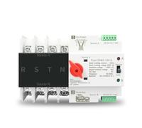 TOQ5-100/4 3 Phase Din Rail ATS Dual Power Automatic Transfer Switch Electrical Selector Switches Uninterrupted Power 4P 63A 100A 125A 1Pcs(220V,63A)