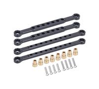 TOQPCZA pour Traxxas pour Slash 4x4 BL-2S 4WD 1/10 RC Voiture CNC Kit De Barre Stabilisatrice en Aluminium Avant Arrière Paire Pièces De Rechange De Mise À Niveau Accessoires Voitures RC(Black)