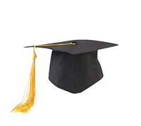 Toque Chapeau Diplome d'étudiant Bachelor Docteur Baccalauréat avec Pendentif pour la Remise de Diplôme - Lycée Cérémonie Unisexe
