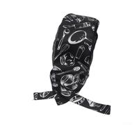 Toque de chef en maille pour homme et femme, chapeau de cuisine réglable avec motif tête de mort de pirate pour restaurant, cuisine, personnel de restauration, couvre-chef en coton doux respirant (C)