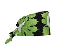 Toque De Cuisinier Chrysalides De vers À Soie sur Feuilles Imprimées Toque De Chef Doux Calot De Cuisine Respirants Chapeaux De Travail pour Sport Restaurants Travail