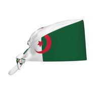 Toque De Cuisinier Drapeau De L'Algérie Calot De Cuisine Confortable Toque De Chef Doux Chapeaux De Travail pour Sport Travail Restaurants