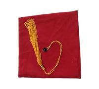 Toque De Remise De Diplôme Chapeau académique en Fibres, Casquettes Souvenirs de l'académie, Accessoires fête, Unisexe, Chapeau Remise diplôme, Enterrement Vie Jeune Fille/Noir(Headmaster Red)