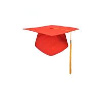 Toque De Remise De Diplôme Chapeau académique Taille Libre, Casquettes Souvenirs de l'académie, Chapeau Remise diplôme à Fermeture(Headmaster Red)