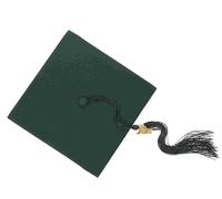 Toque De Remise De Diplôme Chapeau de Remise diplôme, Chapeau baccalauréat, , doctorat, Couvre-Chef Pratique, Pompon tissé for fête(Green)