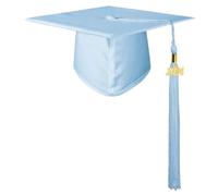Toque De Remise De Diplôme Chapeau de Remise diplôme, Chapeau baccalauréat du lycée, avec Pompon, ne se décolore Pas, Cosplay Adulte for Les diplômés for la cérémonie(Blue)