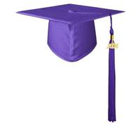 Toque De Remise De Diplôme Chapeau de Remise diplôme, Chapeau baccalauréat lycée avec Pompon, Accessoire Cosplay for Adultes, Solide for Les diplômés, ne se décolore Pas(Purple)