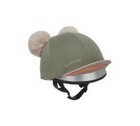 Toque pour casque équitation à double pompon amovible LeMieux Vert TU