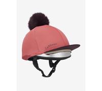 Toque pour casque équitation classique à pompon amovible LeMieux Rouge TU