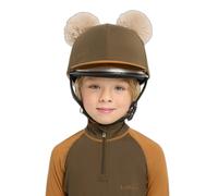 Toque pour casque équitation double pompon enfant LeMieux Marron TU