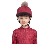 Toque pour casque équitation femme LeMieux Carmine Rouge TU