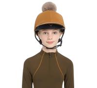 Toque pour casque équitation femme LeMieux Pippa Marron TU