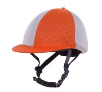 Toque pour casque équitation QHP Eldorado Orange Standard