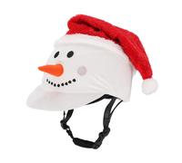 Toque pour casque équitation QHP Noël Blanc TU
