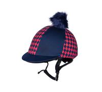 Toque pour casque équitation QHP Omaha Bleu TU